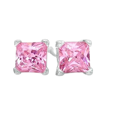 pink earrings