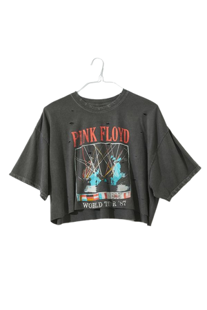 Pink Floyd Oversized Cropped Tee | Urban Outfitters