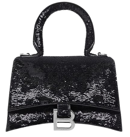 Shop Balenciaga Hourglass XS Handbag with Chain and Sequins | Saks Fifth Avenue