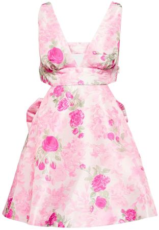 Till Cutout Floral Minidress in Pink - Love Shack Fancy | Mytheresa