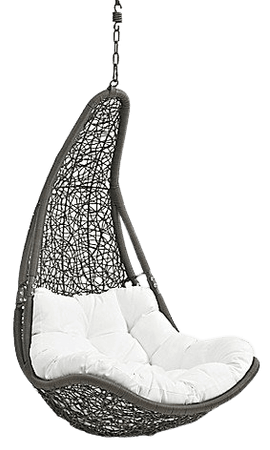 Modway Abate Patio Swing Chair in Grey/White - Bed Bath & Beyond