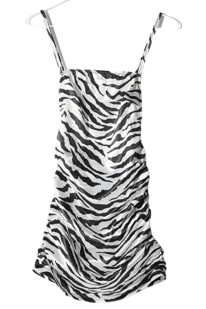 Motel Zuelle Zebra Print Mini Dress | Urban Outfitters