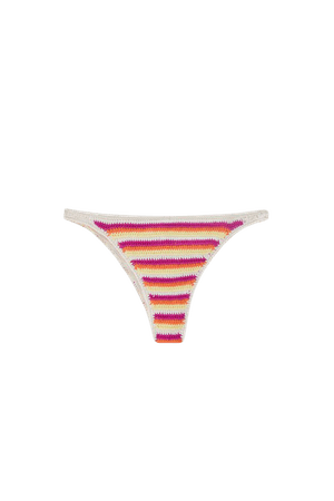 Striped crochet bikini bottoms - pull&bear