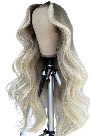 multi colored loose curly lace wig
