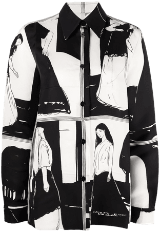 Jil Sander Abstract Print Shirt - Farfetch