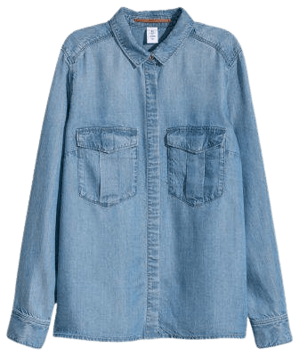 Lyocell Utility Shirt - Blue