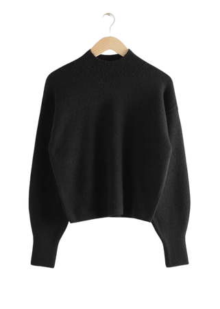 Mock Neck Sweater - Black - Sweaters - & Other Stories US