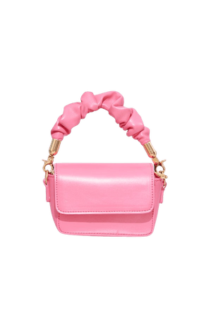 Pink Ruched Handle Mini Square Grab Bag | PrettyLittleThing USA