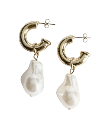 other stories pearl drop earring