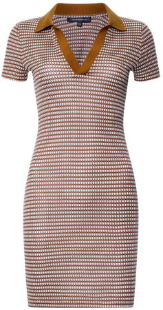 Veena Jersey Dress Brown Multi | French Connection US