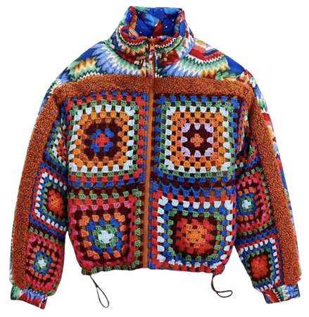 (@shelbyox) Farm Rio Crochet Jacket