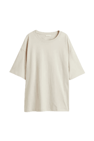 Oversized T-shirt - Light beige - Ladies | H&M US