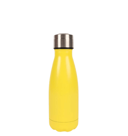 Yellow metal water bottle small 260ml - Water Bottles - Lunch Accessories - Home - Gifts