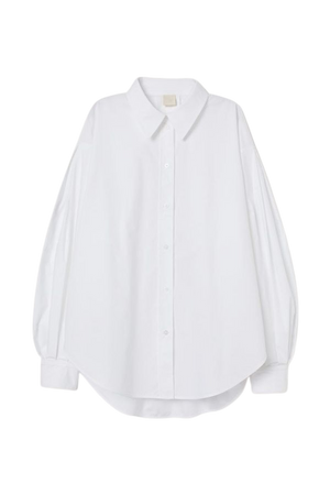 Poplin Shirt - White - Ladies | H&M CA