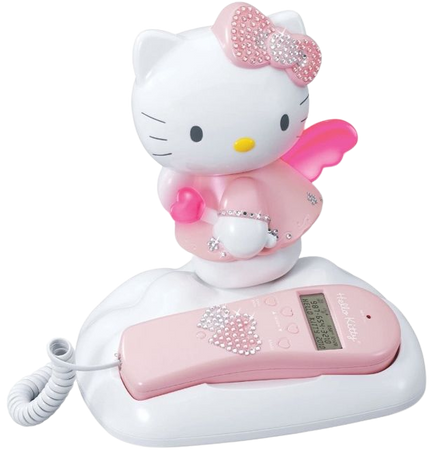 baby pink hello kitty phone