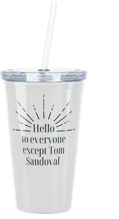 Scandoval Plastic Tumbler With Straw Hello to Everyone - Etsy Canada
