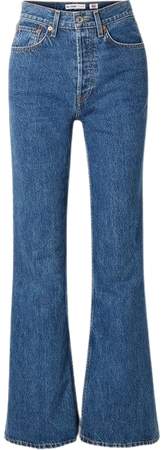 RE/DONE | High-rise wide-leg jeans | NET-A-PORTER.COM