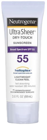 Neutrogena Ultra Sheer Sunscreen Lotion - SPF 55 - 3oz : Target