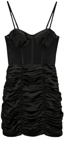 COMBINATION SEMI-SHEER DRESS - Black | ZARA United States