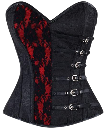 gothic black and red corset dress - Google Search