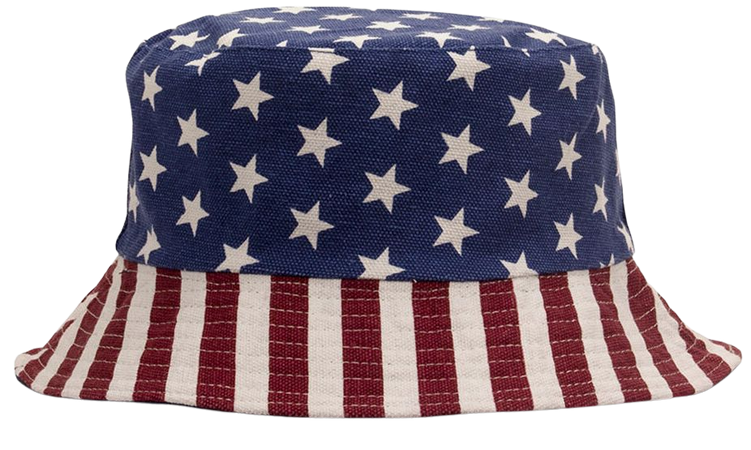 American flag bucket hat