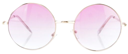 Light Pink Round Sunglasses
