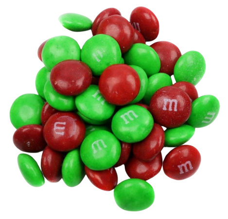 Red and Green Christmas M&M's at Online Candy Store