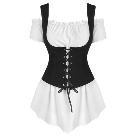 Pirate shirt with corset