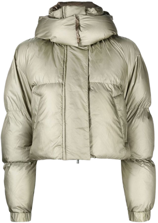 Sacai Hooded Cropped Puffer Jacket - Farfetch