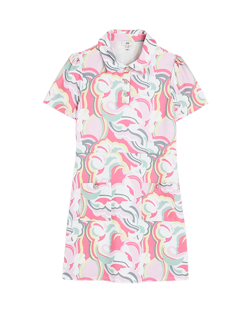 Pink print shift mini dress | River Island