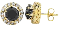 gold and black earrings - Google Search