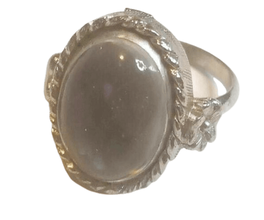 Jewelry | Vintage Smoky Gray Moonstone Adjustable Ring | Poshmark