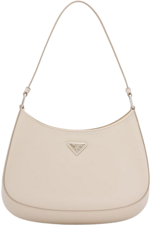 Desert Beige Prada Cleo brushed leather shoulder bag | Prada
