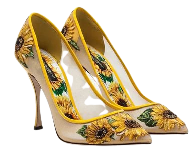 dolce and gabbana sunflower heels