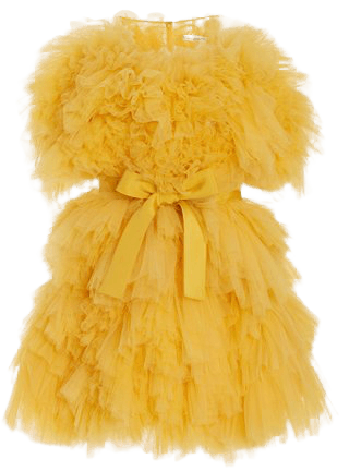 Tulle Petal Mini Dress By Oscar De La Renta | Moda Operandi