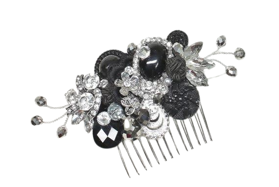 black and silver hair comb - Google Search