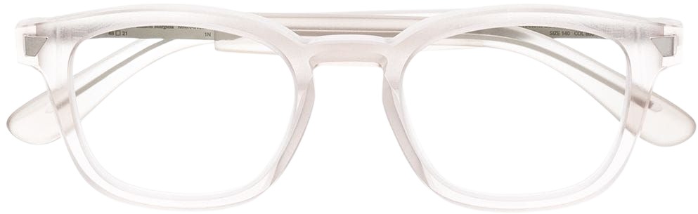 MYKITA+MAISON MARGIELA clear square-frame glasses MMRAW020RCHMSL - Farfetch