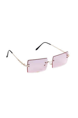 Bridget Rimless Rectangle Sunglasses | Urban Outfitters