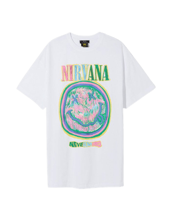 Short sleeve T-shirt with Nirvana print - Tees and tops - Woman | Bershka