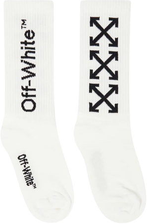Off-White Kids - Logo cotton-blend socks | Mytheresa