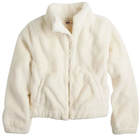 Girls 6-20 SO® Faux-Fur Jacket in Regular & Plus Size