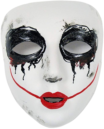 Amazon.com: Success Creations Smiley Similar Purge Scary Masquerade Mask for Men and Women White: Clothing