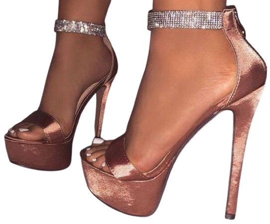Rose Gold & Silver Heels