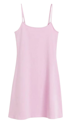 Flared-skirt Jersey Dress - Light pink - Ladies | H&M US