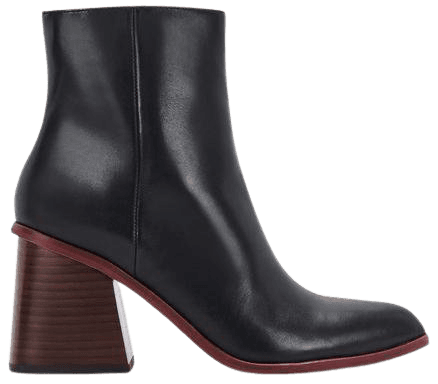 TERRIE BOOTIES IN BLACK LEATHER – Dolce Vita