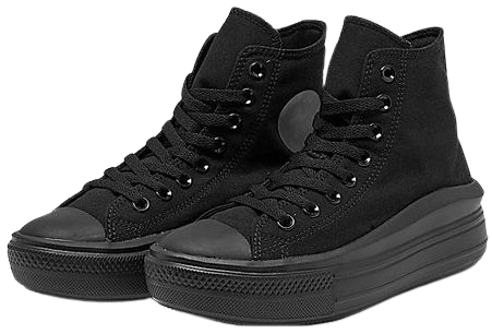 Converse Chuck Taylor All Star Move Hi sneakers in triple black | ASOS