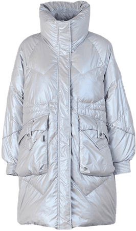Shiny Midi Puffer Jacket - Women Winter Down Jacket - Lattelier
