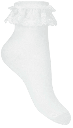 Miss Selfridge Lace Frill Socks
