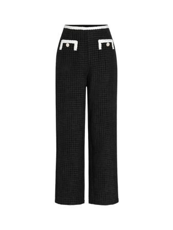 Cider Black Pants with white Grisu’s Closet