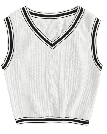 white vest top